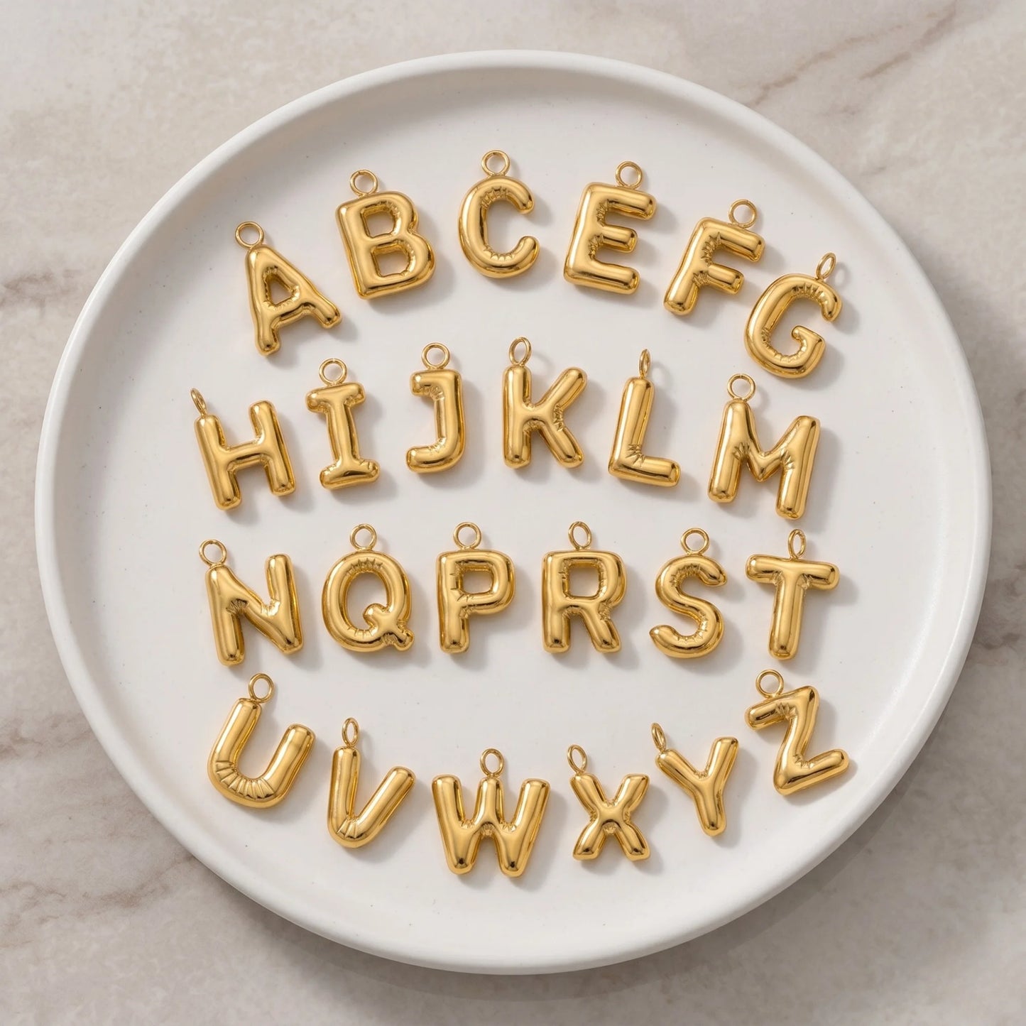 mxw jewellery bubble initial letters 2