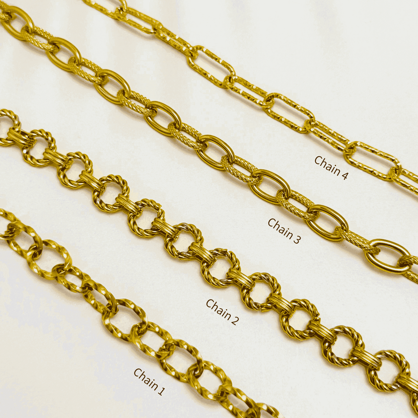Extra thick gold linked chain for custom charm necklace β build your own look