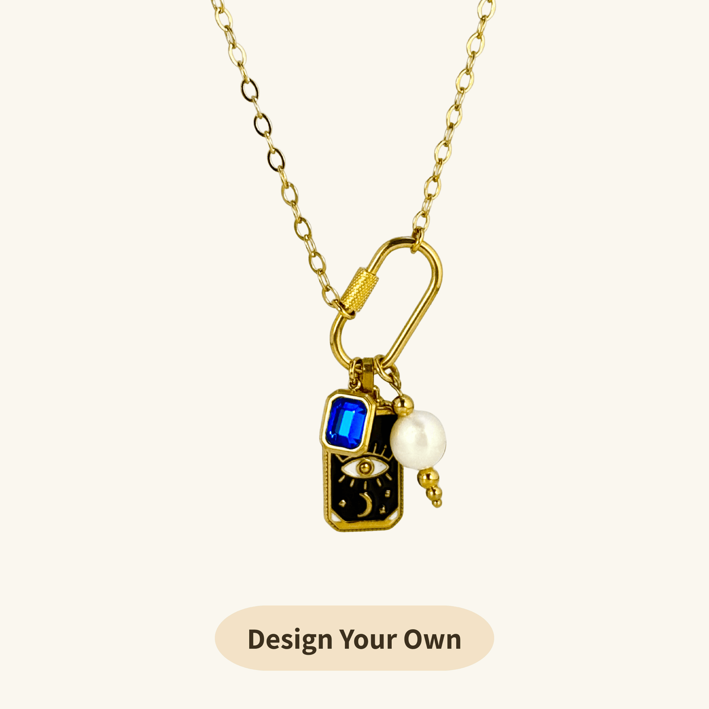 design your own-detachable-charm-rectangular-ring-necklace
