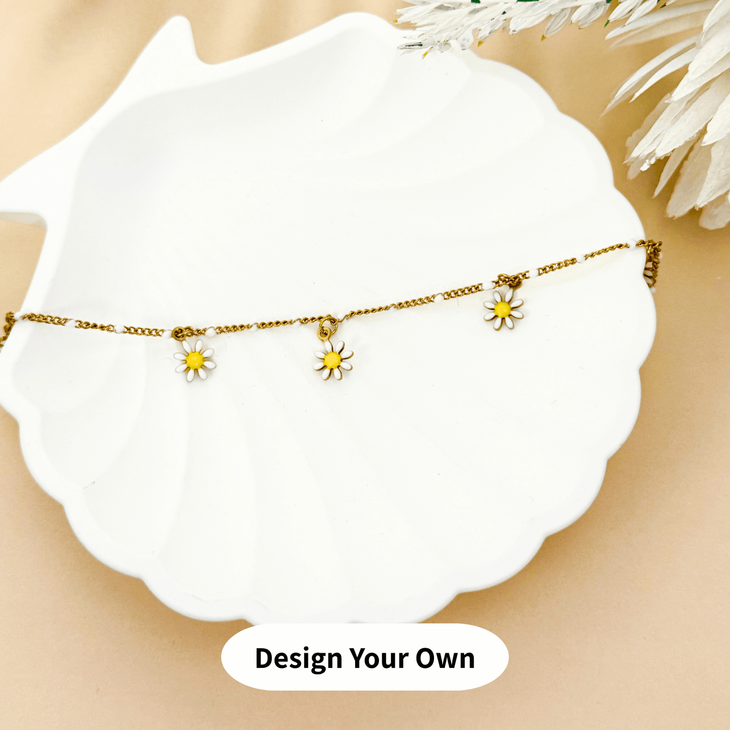 DYO (Design Your Own) gold charm bracelet with the thinnest linked chain – ultra-delicate, minimalist, and elegant. Perfect for subtle layering or a dainty custom look. Waterproof, tarnish-free, and hypoallergenic.