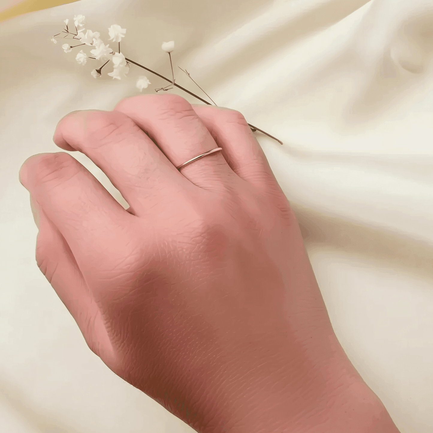 gold filled stackable ring, minimalist and sleek design, perfect for everyday wear or stacking with other rings.