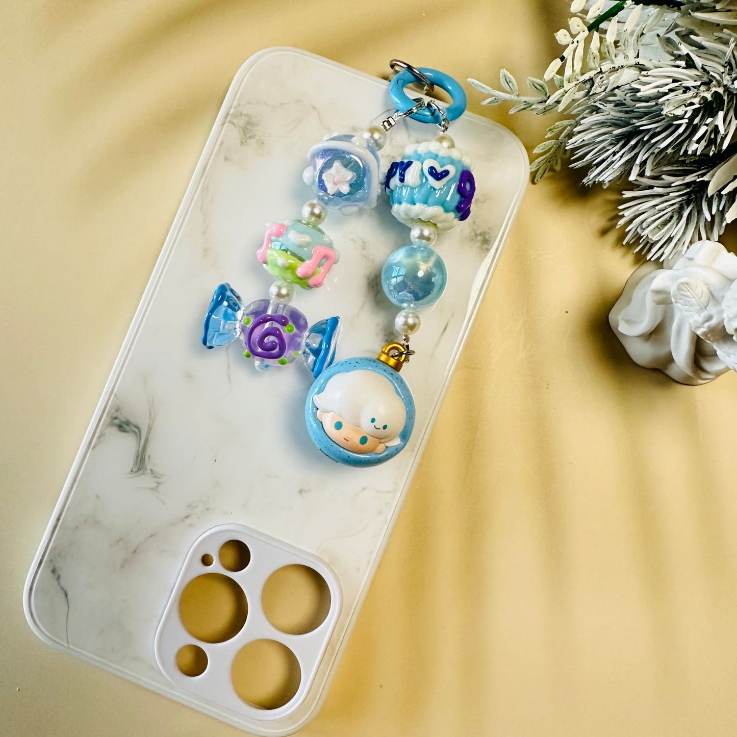 Cute Genuine Pop Mart Pop Bean Keychain