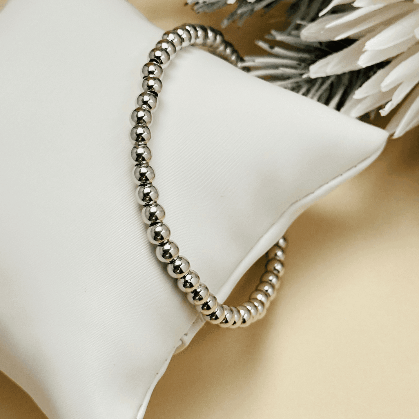 Personalised Swarovski birthstone beaded bracelet in gold-filled and sterling silver options, waterproof and customisable design by MXW Jewellery.
