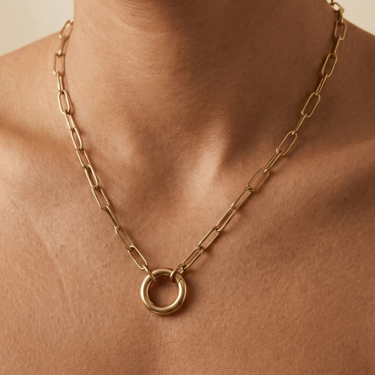 Modern chain necklace designed for self-expression, waterproof and versatile for everyday layering.