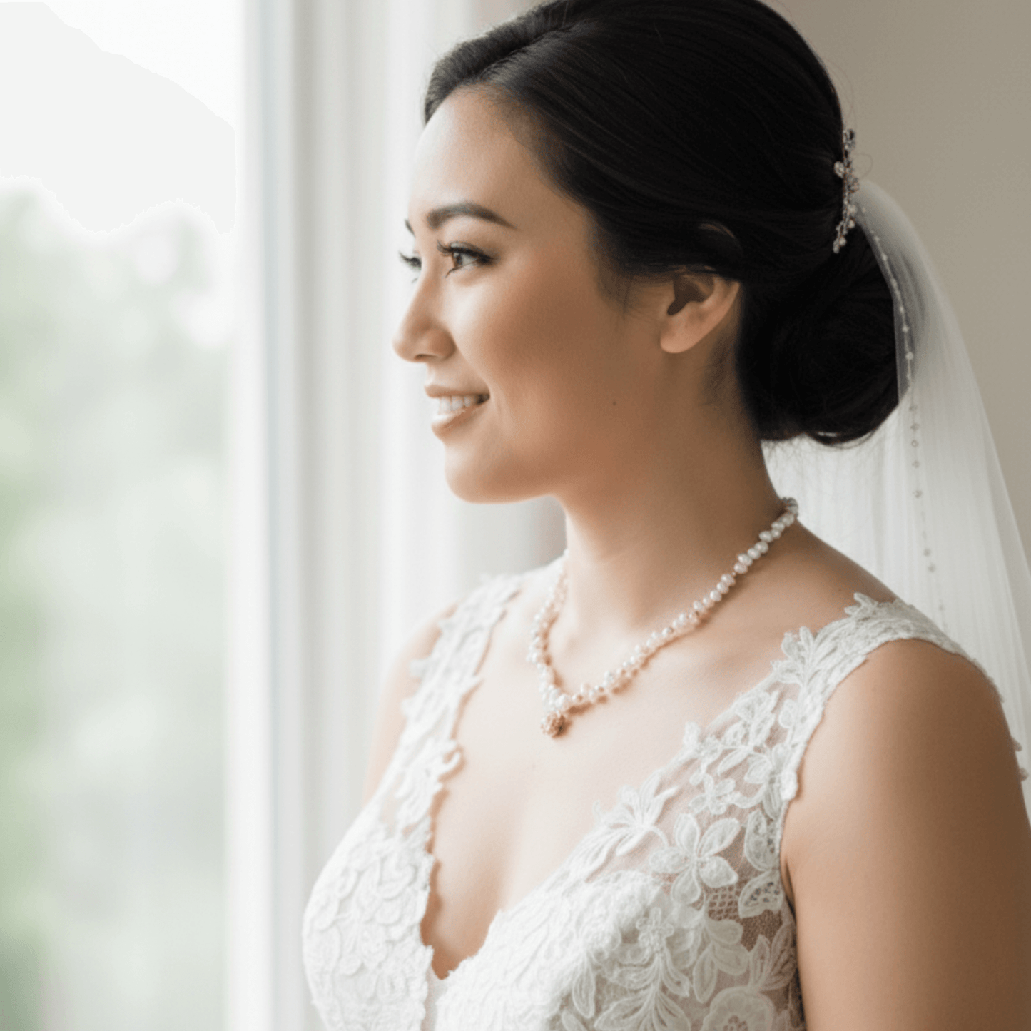 Elegant Camellia pearl necklace featuring natural baroque pearls and a sculpted gold bloom design