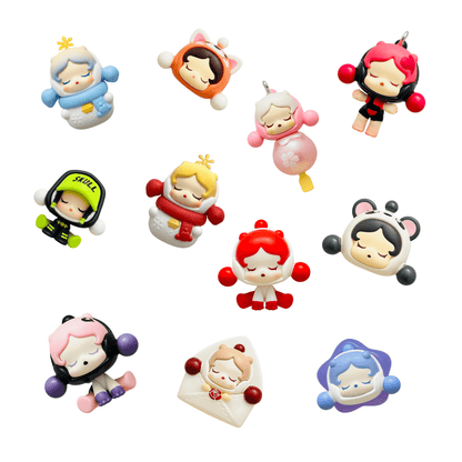 Skullpanda SP Pop Mart Pop Bean collectible figures in various cute and fun designs.