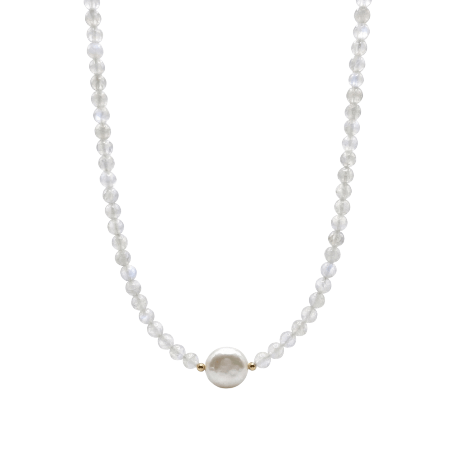Aquamarine Baroque Pearl Necklace – MXW Jewellery