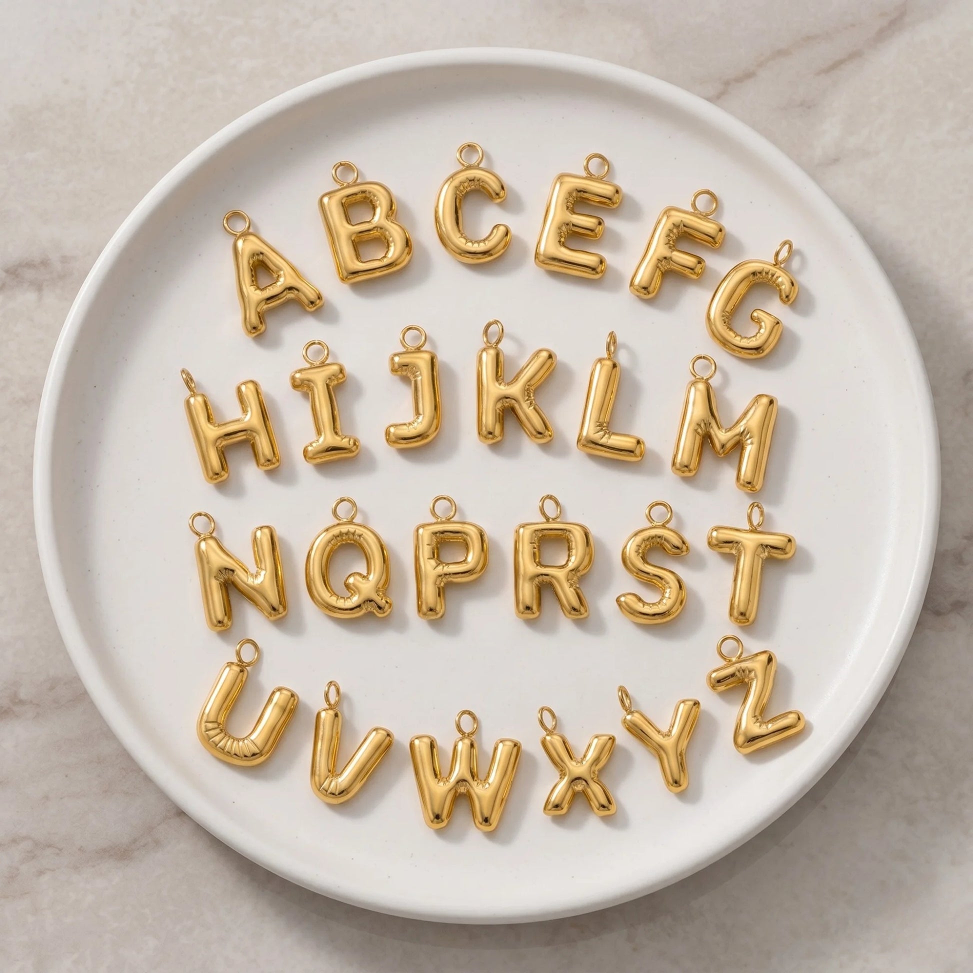 mxw jewellery bubble initial letters 2
