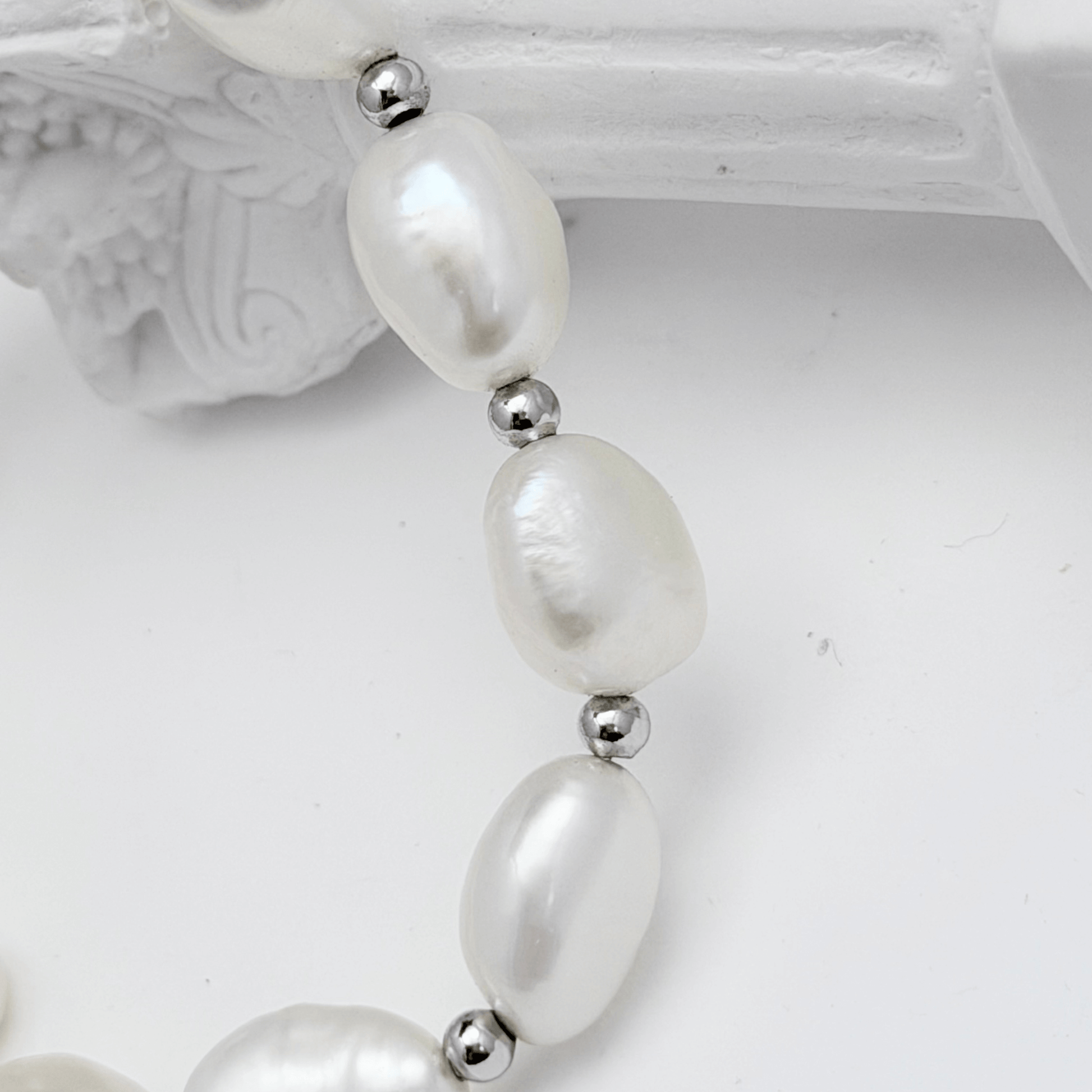 Baroque pearl sterling silver bracelet – everyday meaningful jewellery – MXW