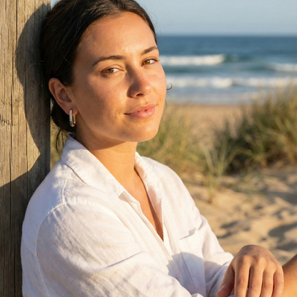 Black & White Pavé Gold Huggie Earrings – MXW Jewellery