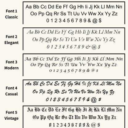 mxw jewellery engrave font types
