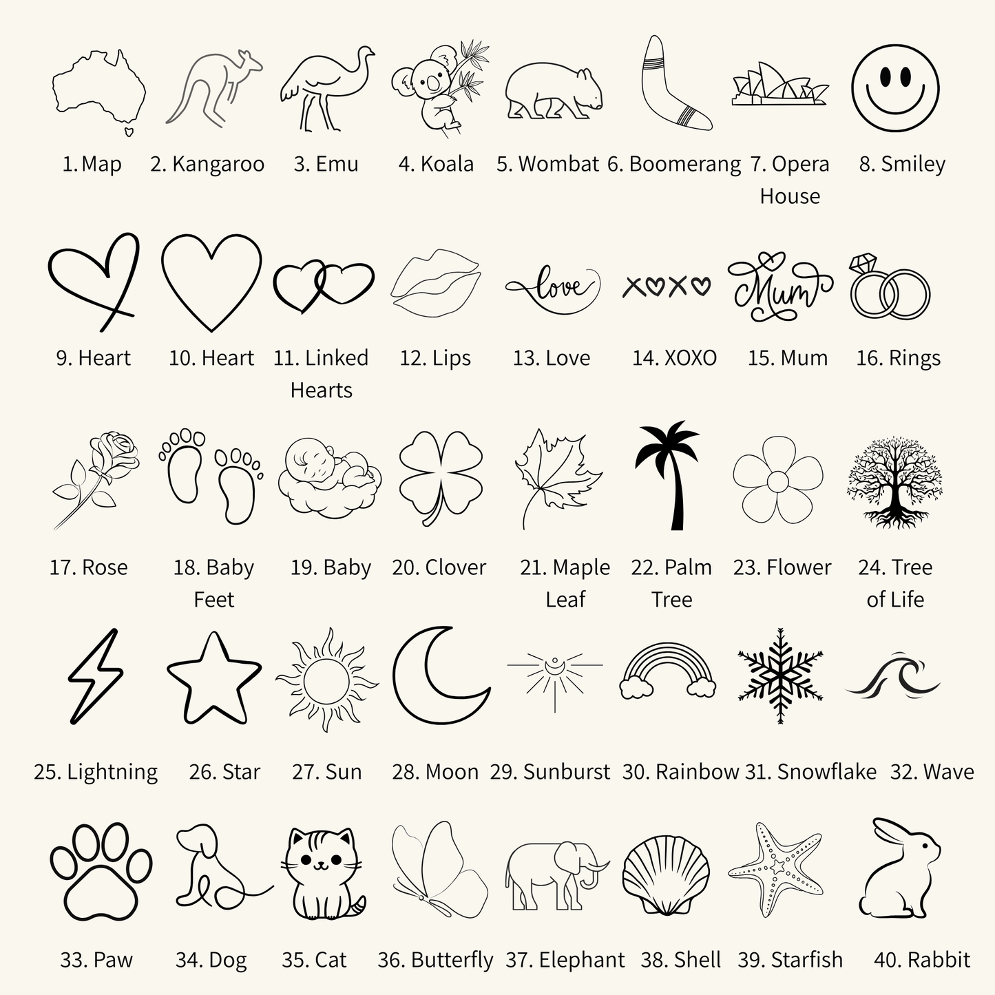mxw jewellery engrave symbols 1