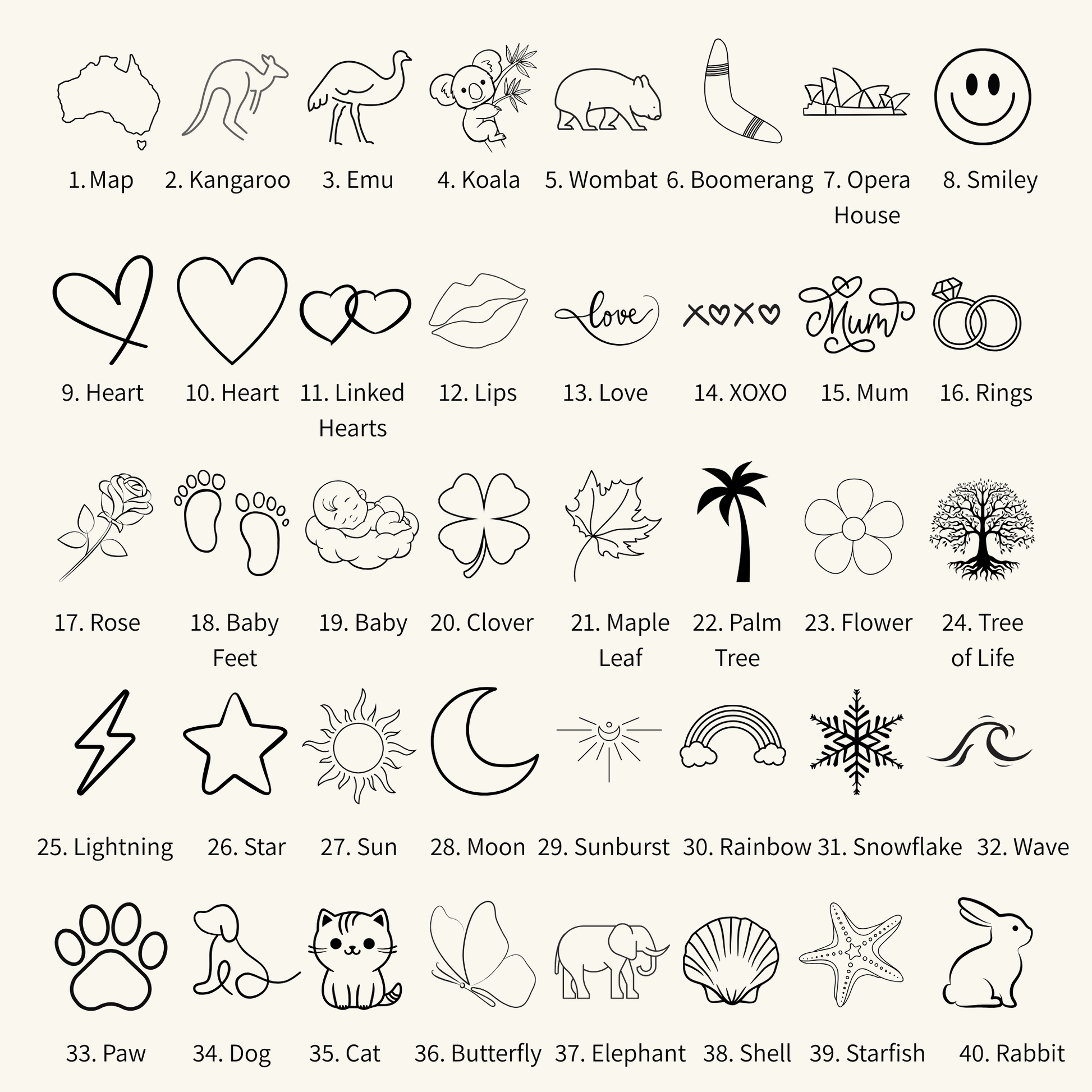 mxw jewellery engrave symbols 1
