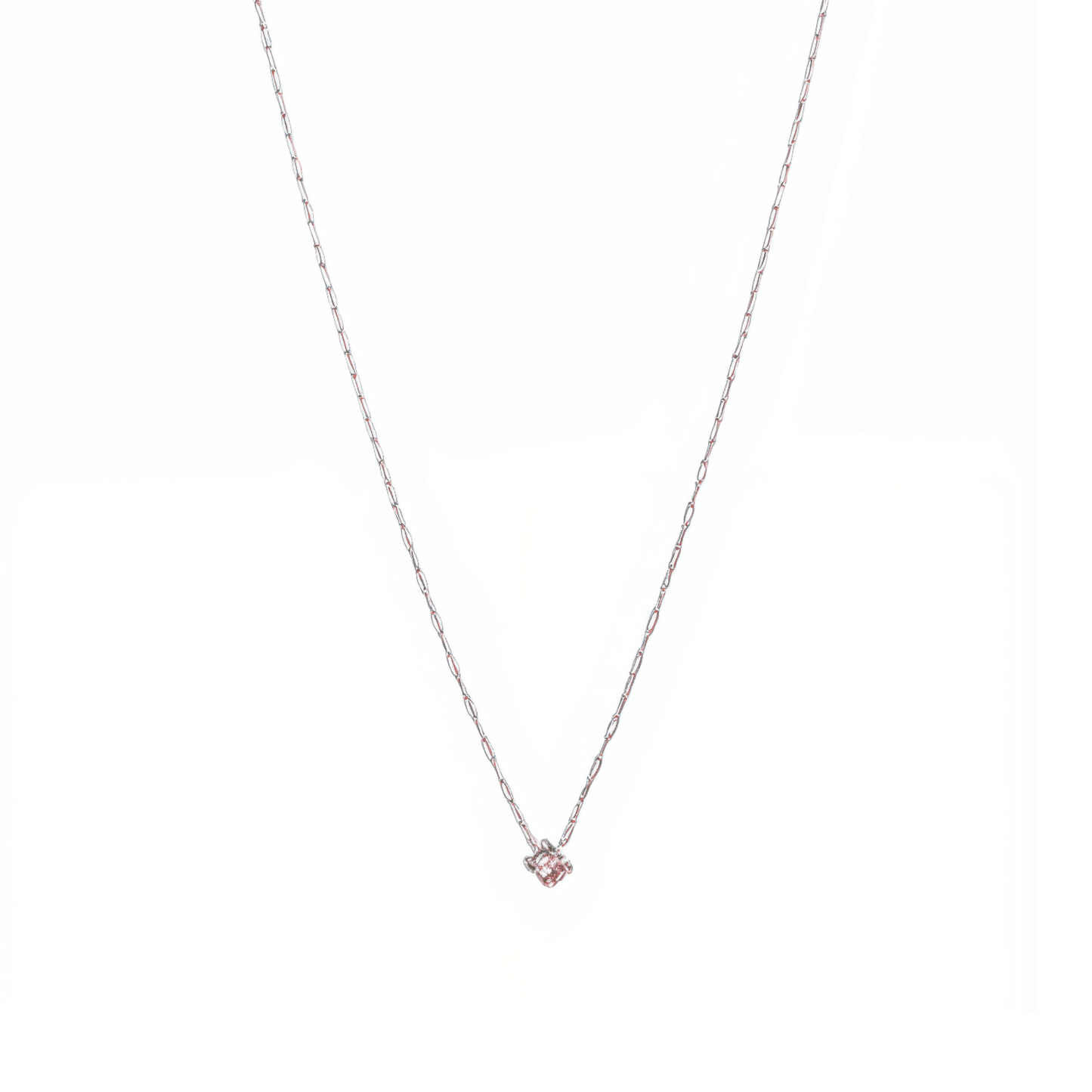 Dainty gold birthstone necklace with sparkling Swarovski element, minimalist and elegant design for everyday wear
