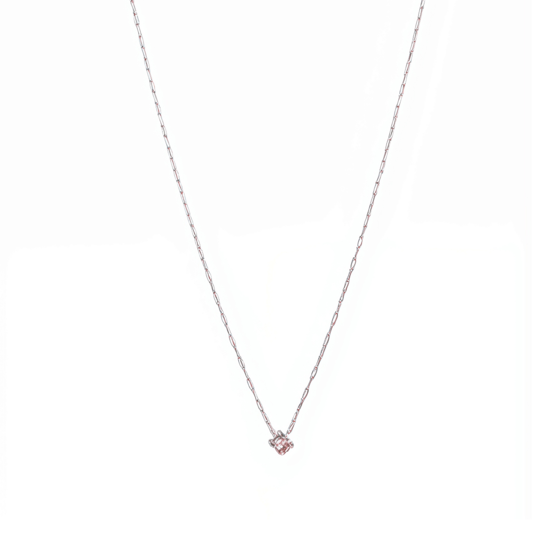 Dainty gold birthstone necklace with sparkling Swarovski element, minimalist and elegant design for everyday wear