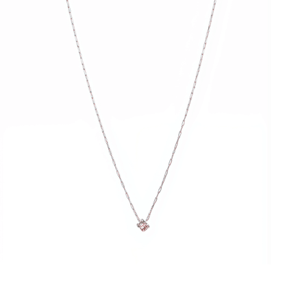 Dainty gold birthstone necklace with sparkling Swarovski element, minimalist and elegant design for everyday wear