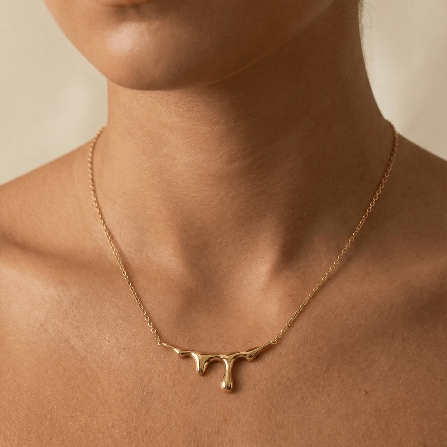 Drip Gold Necklace - MXW Jewellery