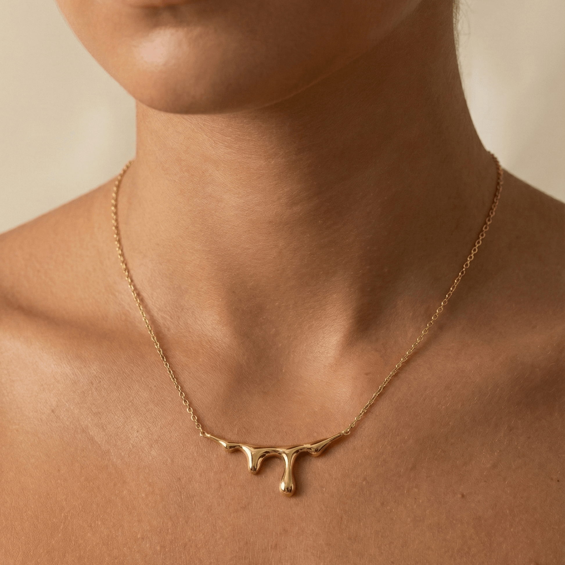 Drip Gold Necklace - MXW Jewellery