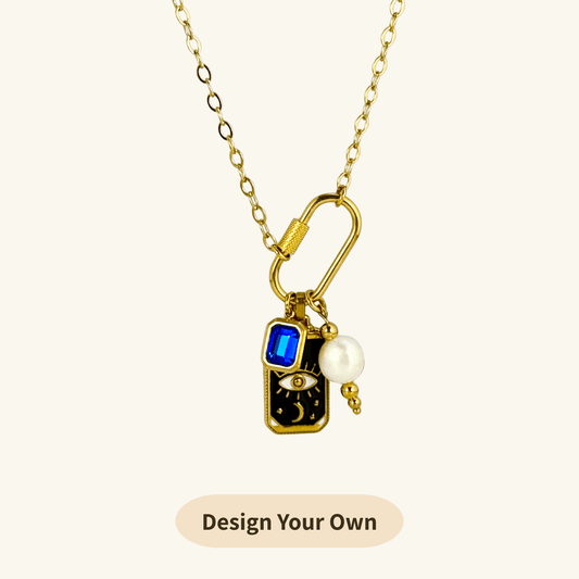 design your own-detachable-charm-rectangular-ring-necklace