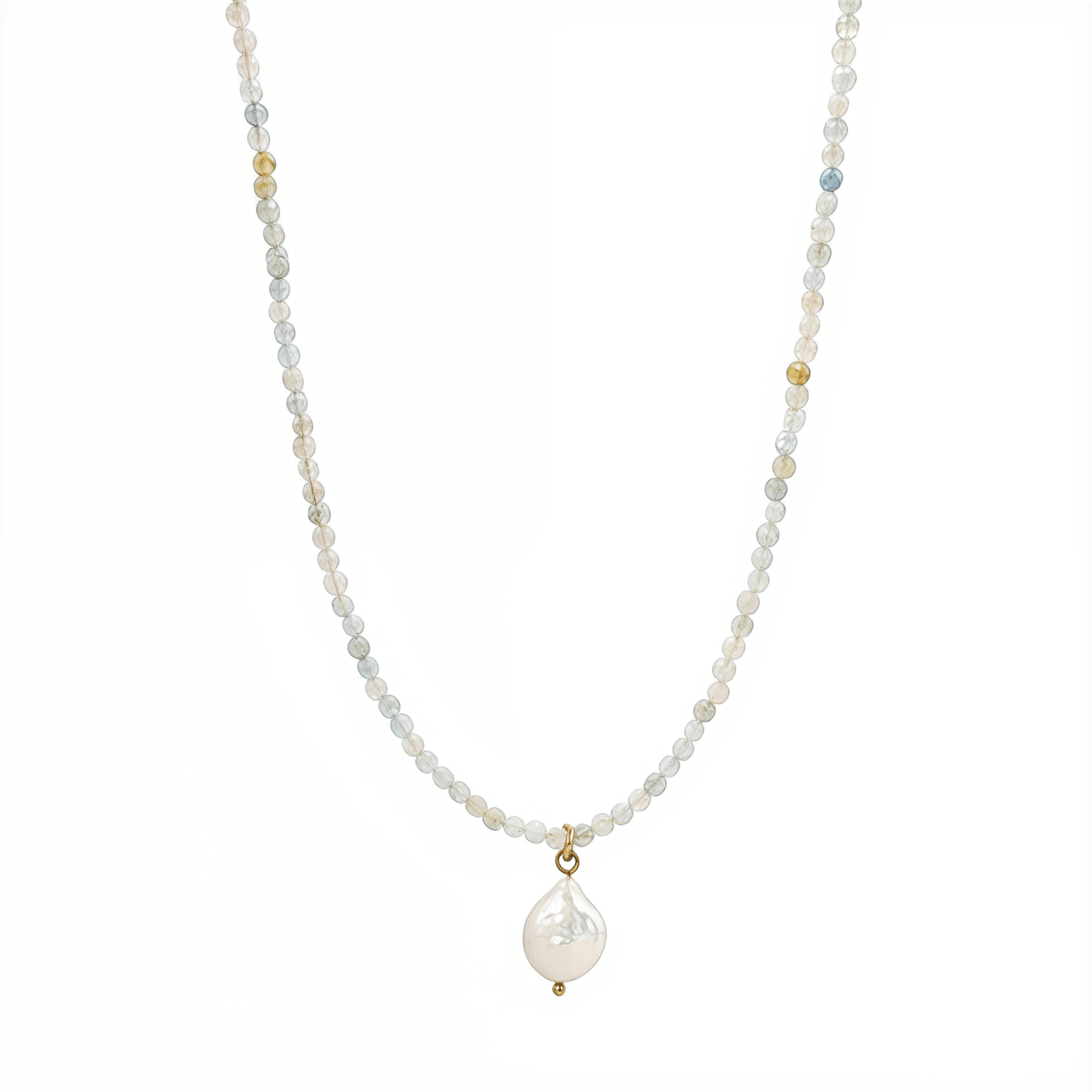 Faceted Morganite Baroque Pearl Necklace – MXW Jewellery