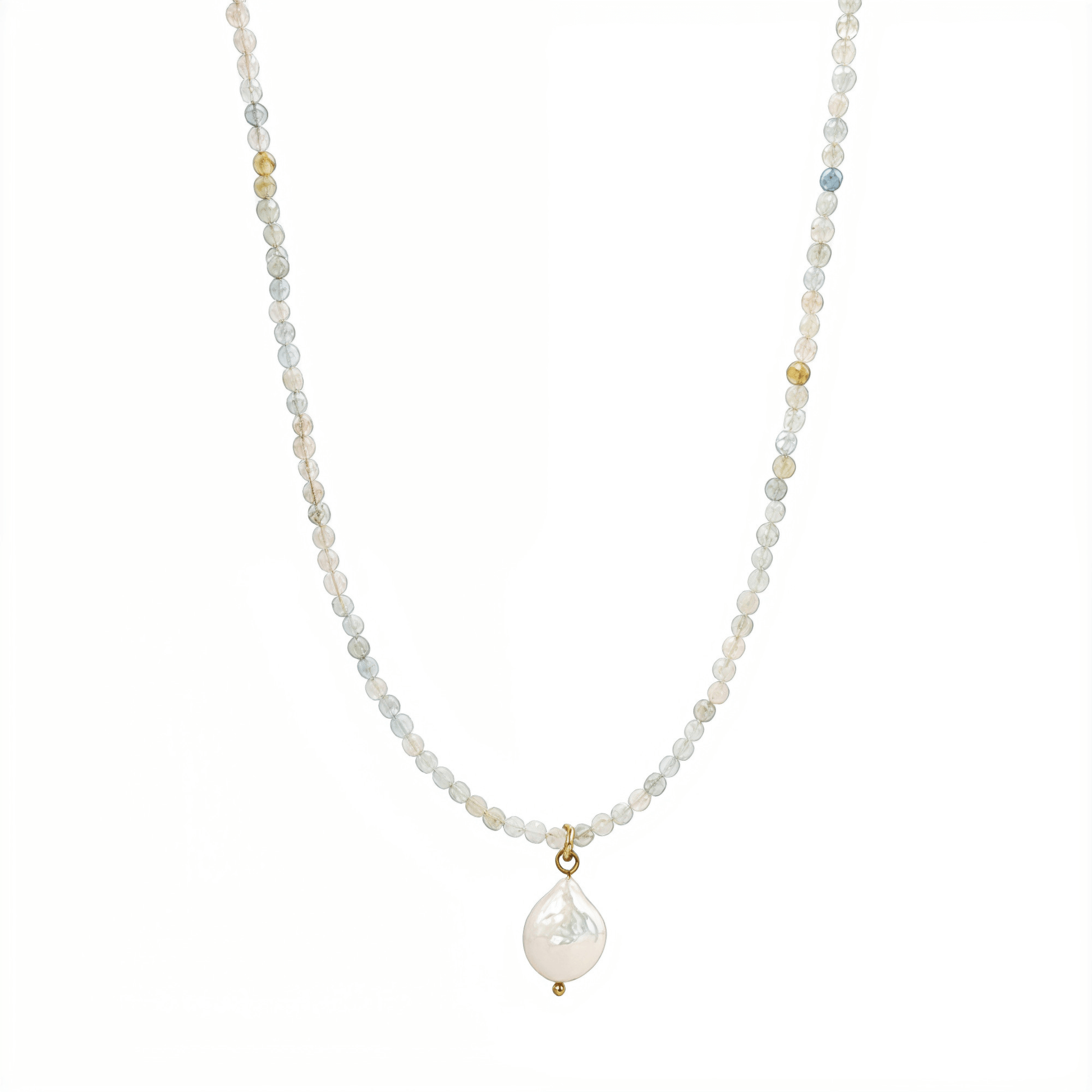 Faceted Morganite Baroque Pearl Necklace – MXW Jewellery