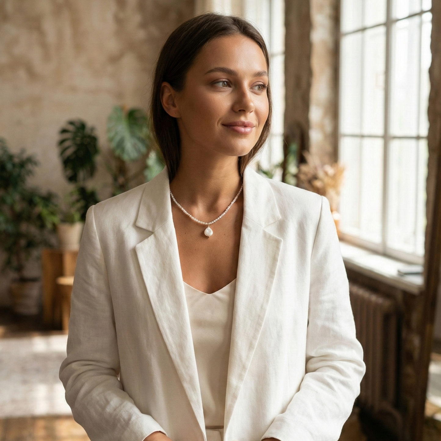 Faceted Morganite Baroque Pearl Necklace – MXW Jewellery