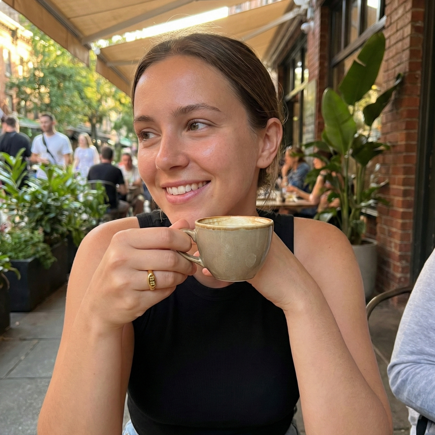 Gold 11:11 Signet Ring with oval face embossed with angel numbers by MXW Jewellery