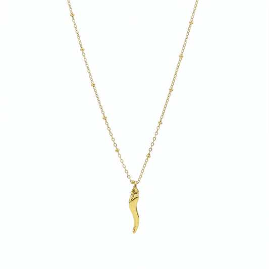 Gold Chilli Pendant Necklace – MXW Jewellery