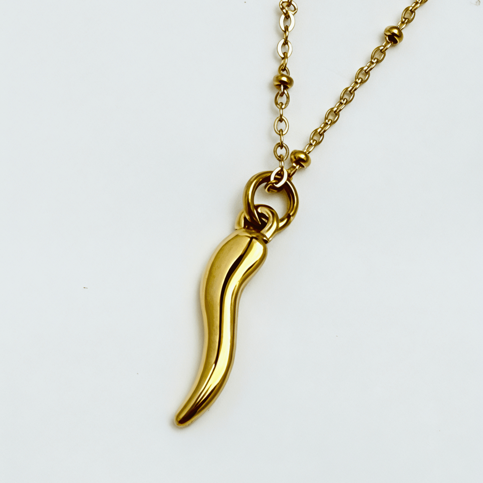Gold Chilli Pendant Necklace – MXW Jewellery