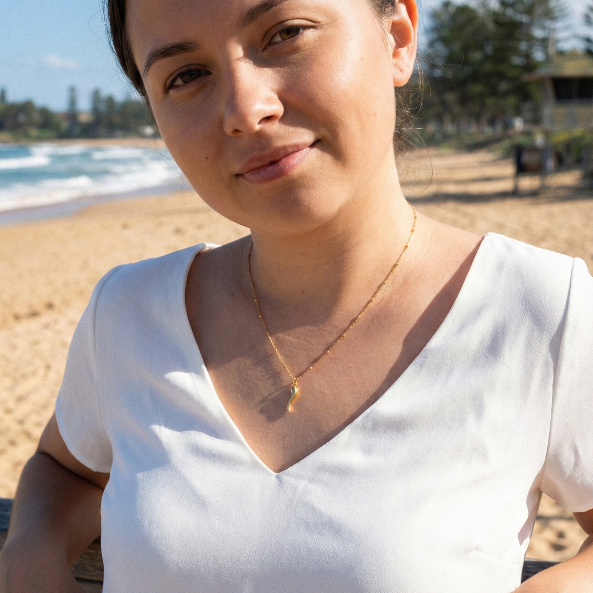 Gold Chilli Pendant Necklace – MXW Jewellery