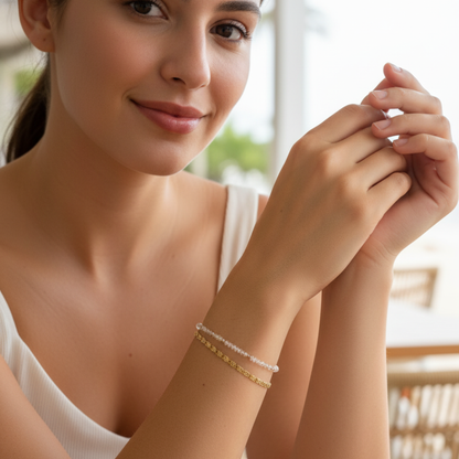 Gold dragon link chain bracelet with detailed interlocking links