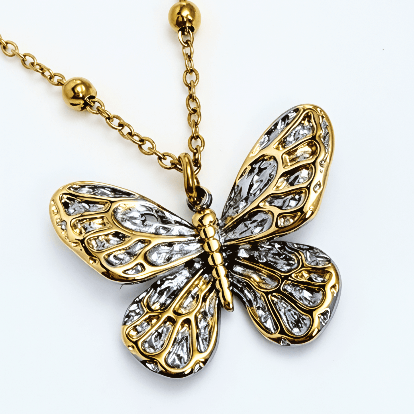 Gold Filigree Butterfly Necklace – MXW Jewellery
