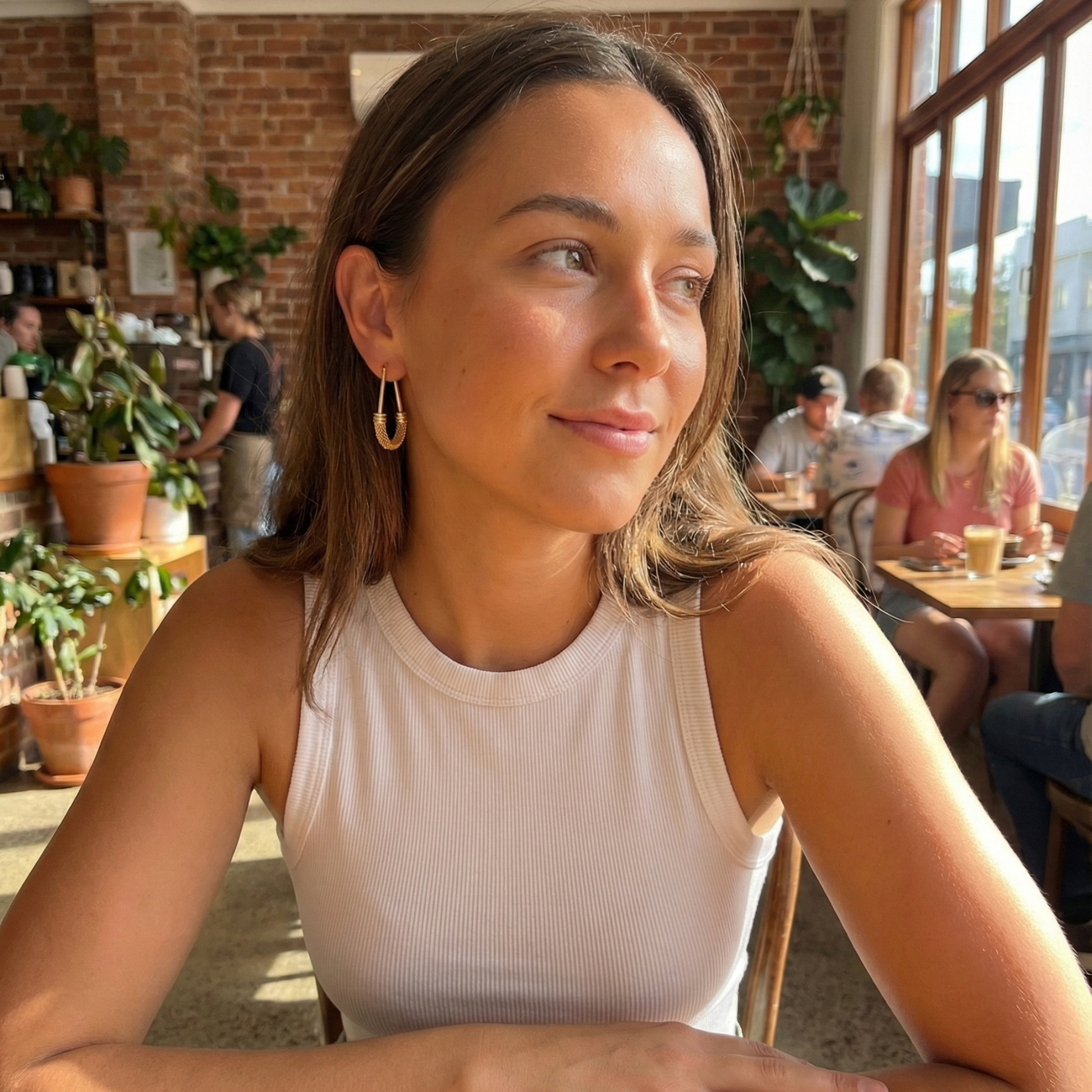 Gold Mesh Hoop Earrings – MXW Jewellery