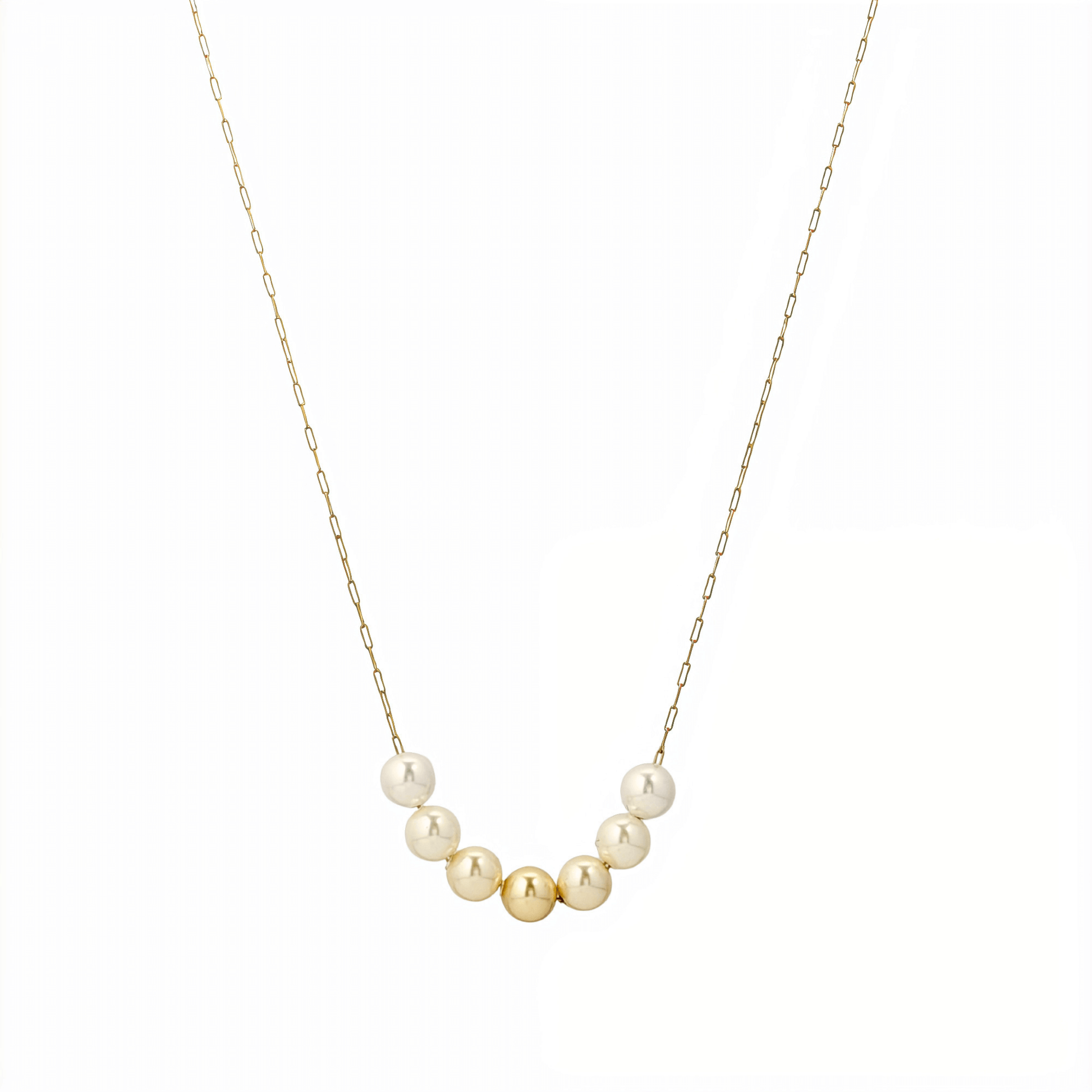 Gold Ombre Crystal Pearl Necklace – MXW Jewellery