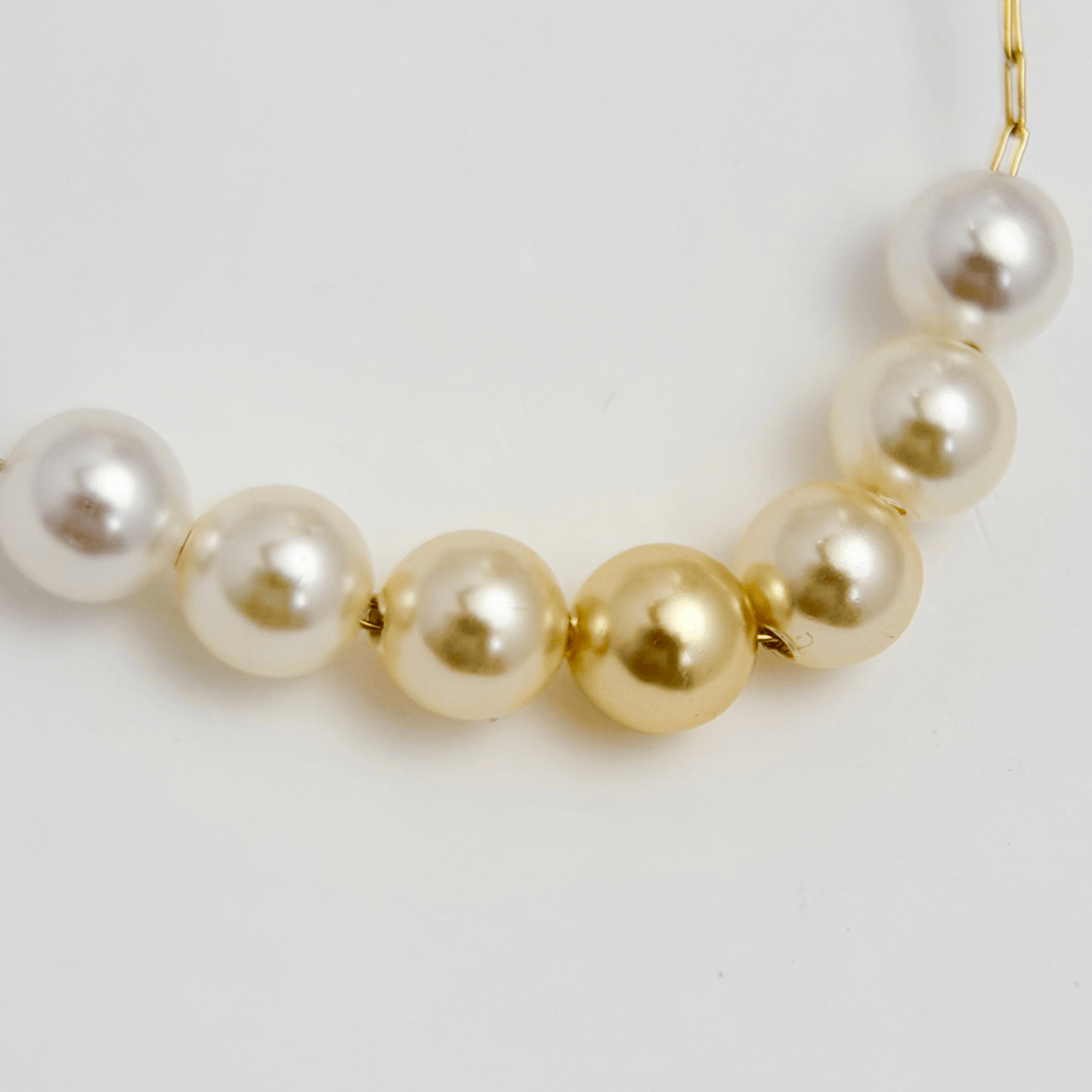 Gold Ombre Crystal Pearl Necklace – MXW Jewellery