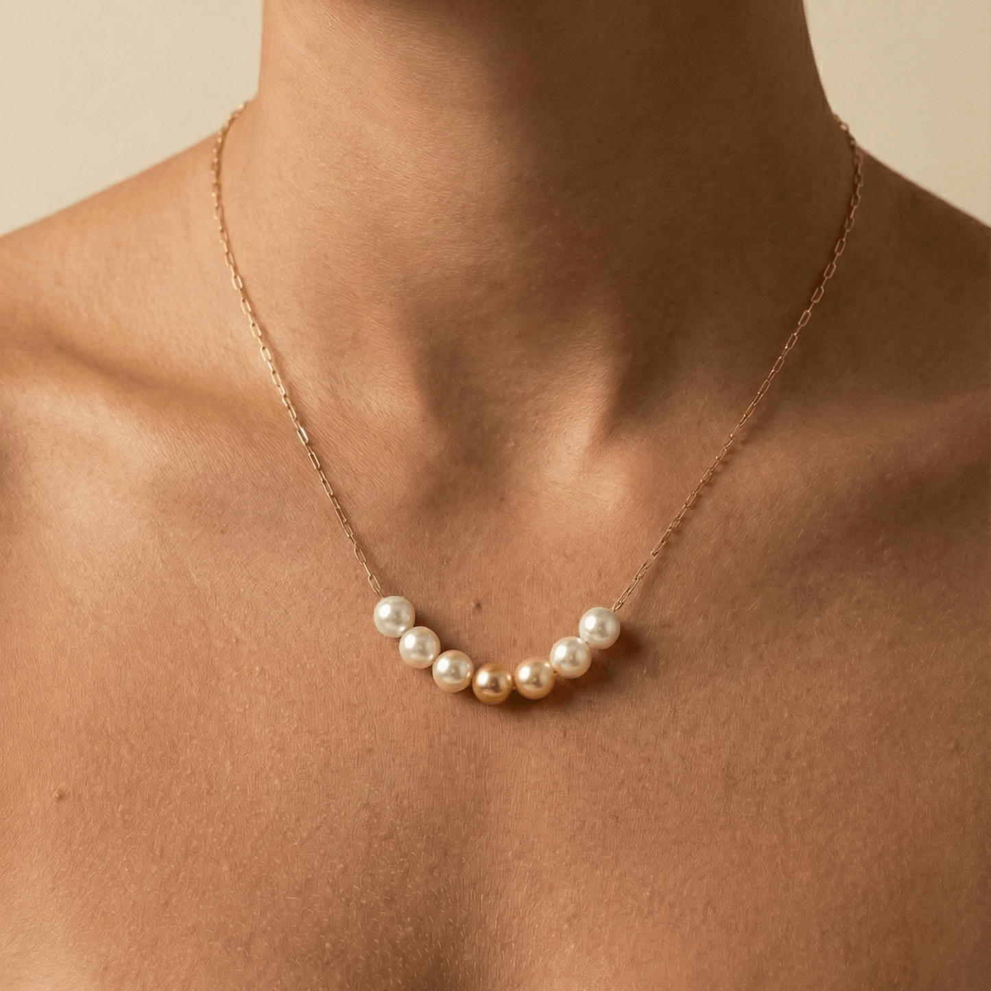 Gold Ombre Crystal Pearl Necklace – MXW Jewellery