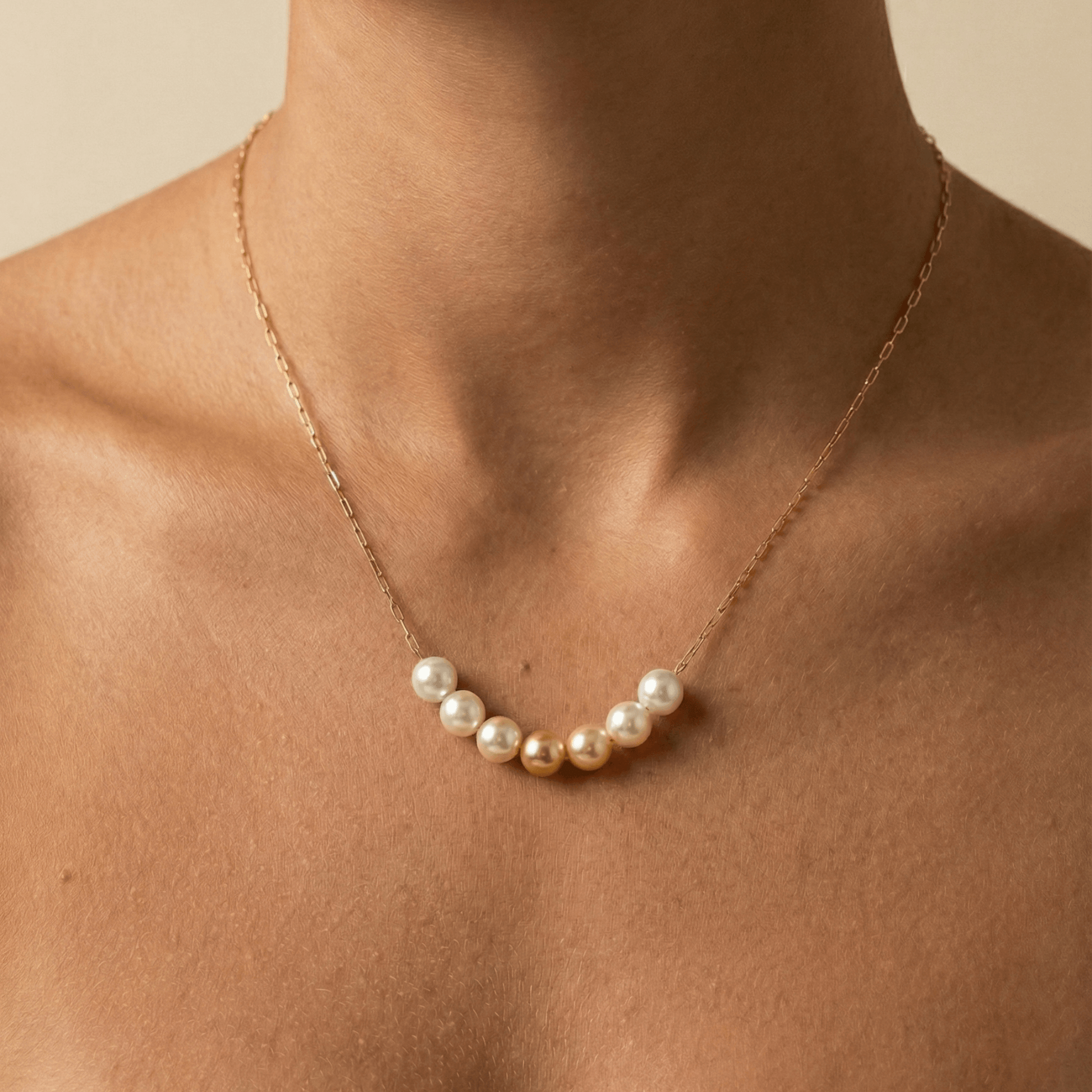 Gold Ombre Crystal Pearl Necklace – MXW Jewellery