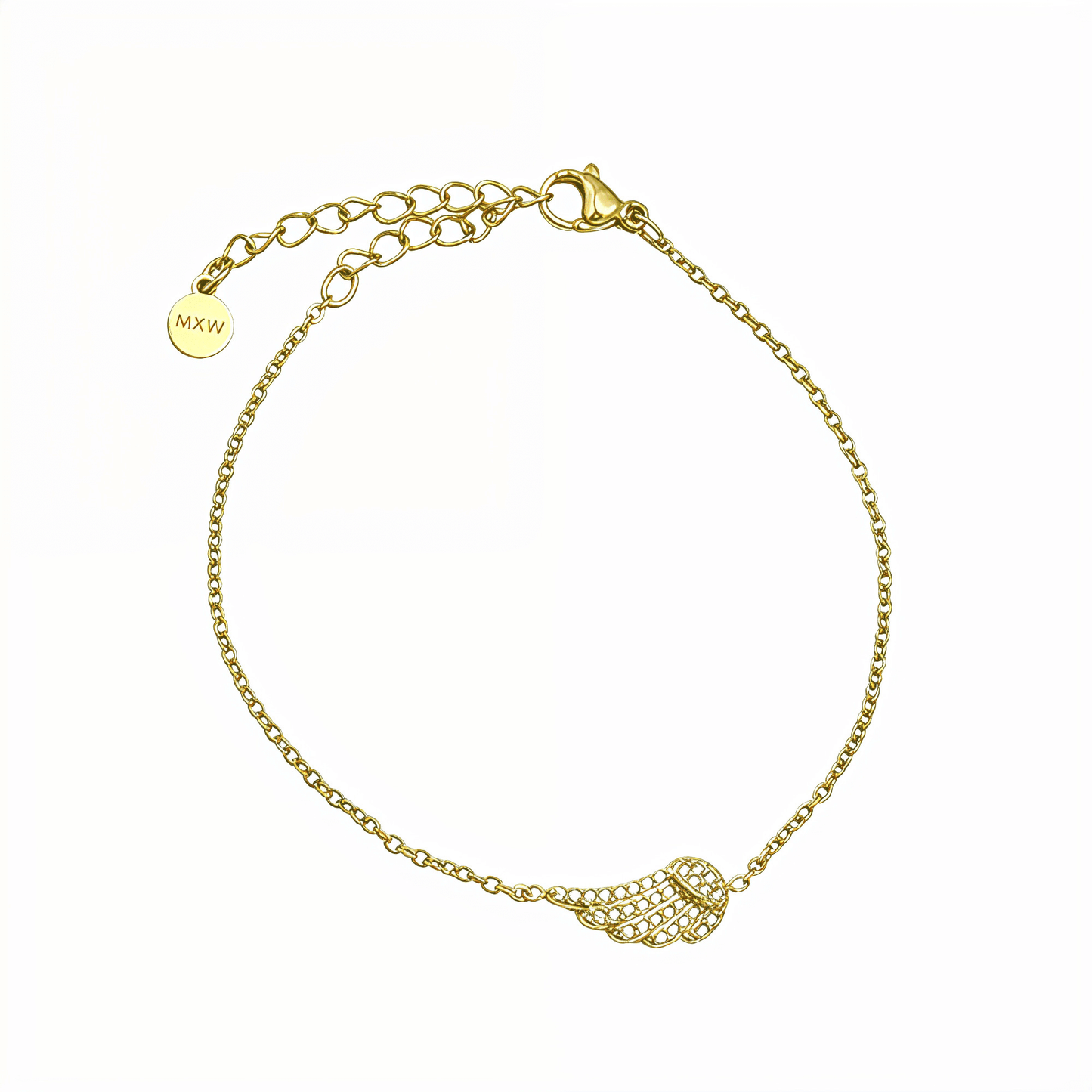 Gold Pavé Angel Wing Bracelet – MXW Jewellery