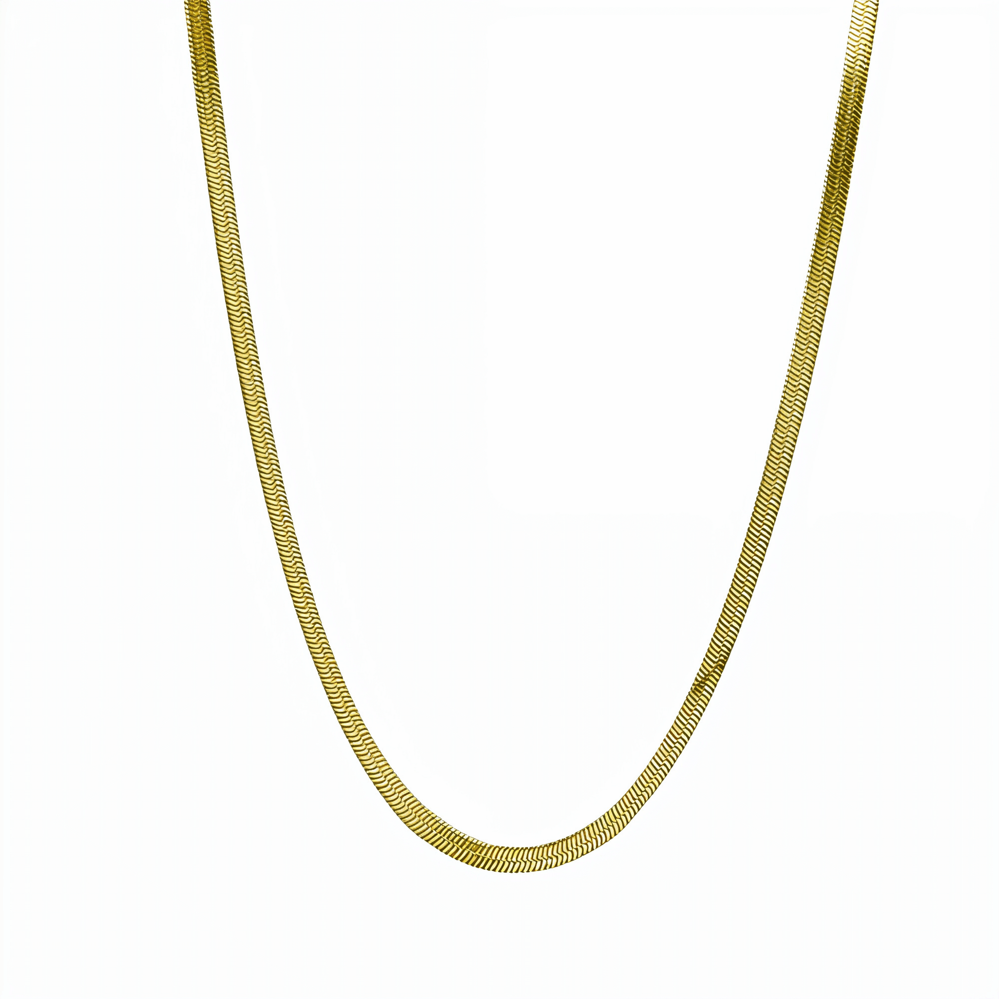 Gold Snake Chain Necklace – MXW Jewellery