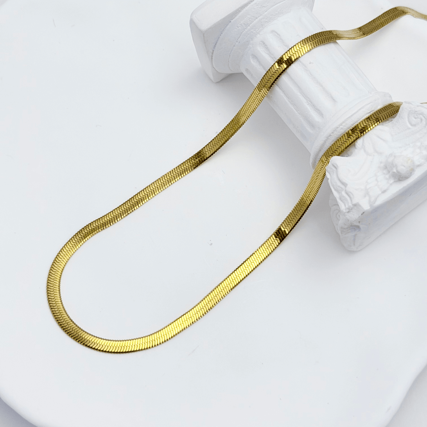 Gold Snake Chain Necklace – MXW Jewellery