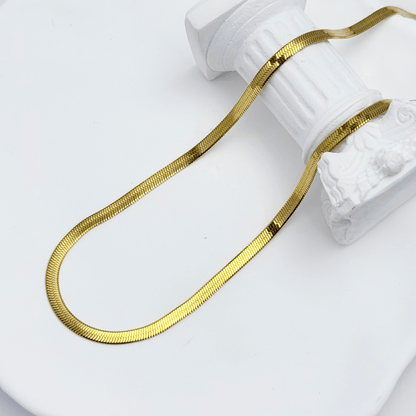Gold Snake Chain Necklace – MXW Jewellery
