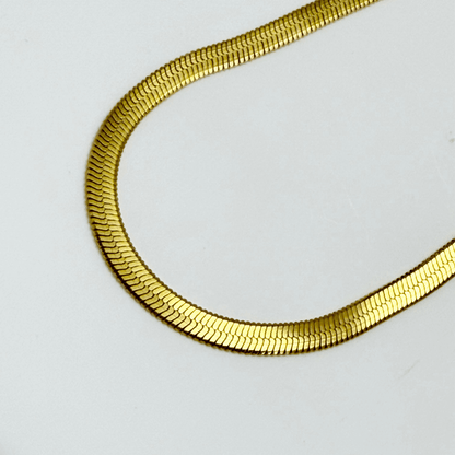 Gold Snake Chain Necklace – MXW Jewellery