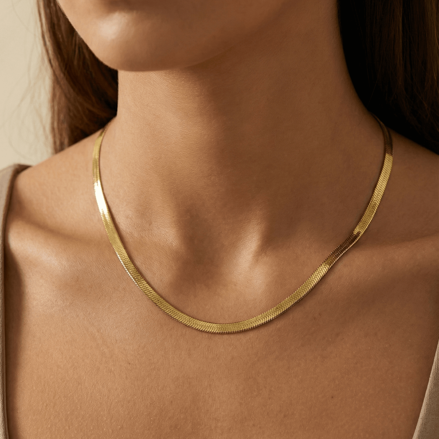 Gold Snake Chain Necklace – MXW Jewellery
