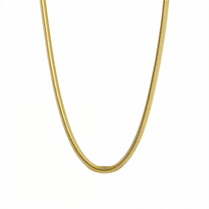 Gold Soft Snake Chain Necklace – MXW Jewellery