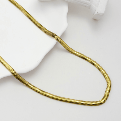 Gold Soft Snake Chain Necklace – MXW Jewellery
