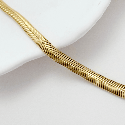 Gold Soft Snake Chain Necklace – MXW Jewellery