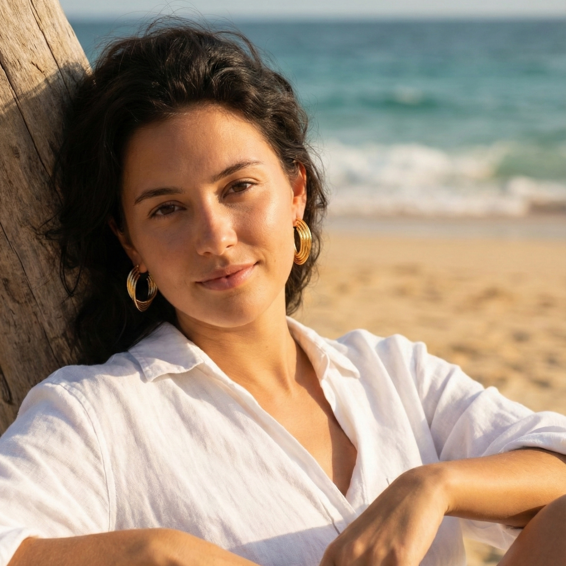 Gold Textured Layered Hoop Earrings – MXW Jewellery