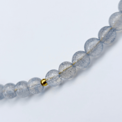 Grey Moonstone Beaded Necklace – MXW Jewellery