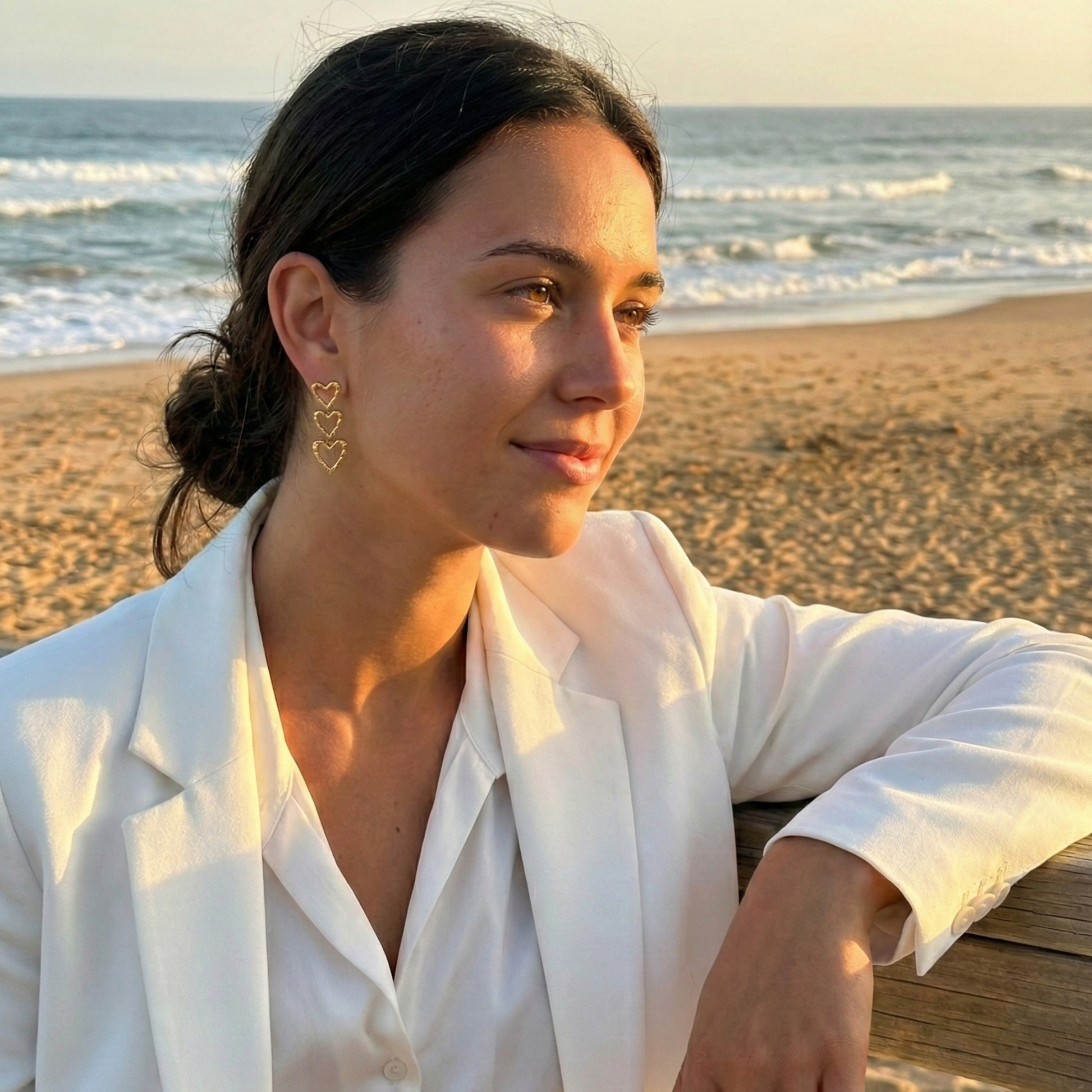 Linked Heart Drop Earrings – MXW Jewellery