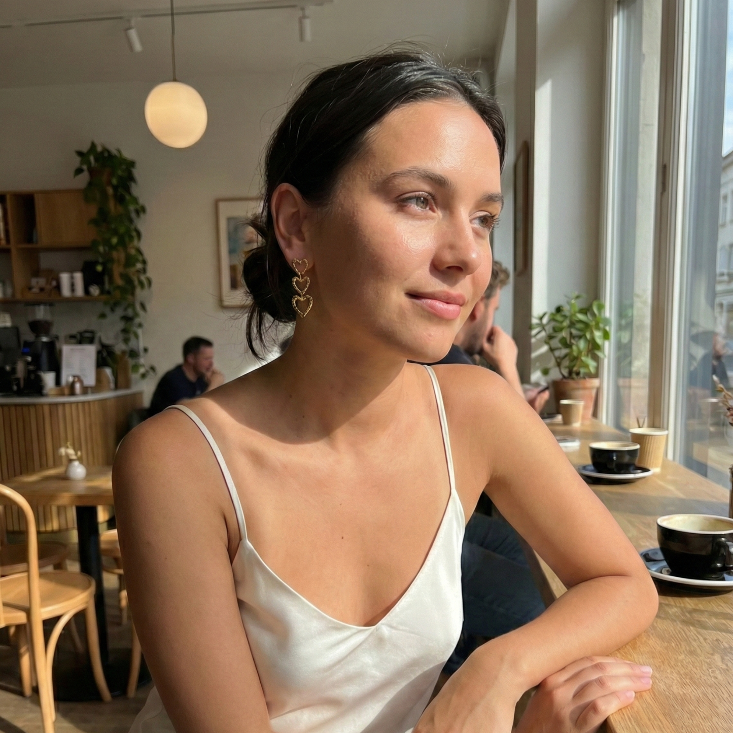 Linked Heart Drop Earrings – MXW Jewellery